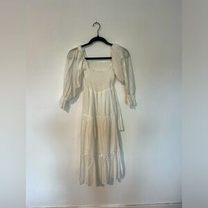Summer white flowy dress